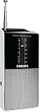 Philips AE1530/00 Radio portátil tamaño bolsillo (negro con plateado)