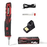 FROGBRO Soldador inalámbrico portátil 1800 mAh recargable herramienta de soldadura...