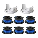 CDIYTOOL 8 bobinas de corte de cuerda, 1.65 mm, bobinas de repuesto autoalimentadas para...