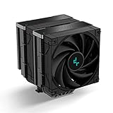 DeepCool AK620 ZERO DARK, Disipador de CPU con 4 Heatpipes Todo en Negro, 2X 120mm FK120...