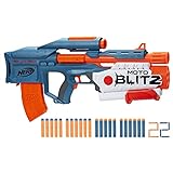 NERF Lanzador Elite 2.0 Motoblitz - Lanza 10 Dardos seguidos o 6 Dardos a la Vez, Clip de...