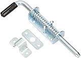 KOTARBAU® Pestillo de resorte 220 mm cerradura de puerta pestillo de puerta cierre de...