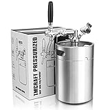 TMCRAFT 5 litros Minibarril Growler, sistema de kit de barril de acero inoxidable con...