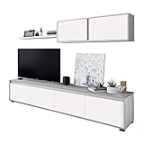 Habitdesign Mueble de Salon Moderno, Modulos de Comedor, Modelo Alida, Acabado en Blanco...