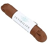 INTIRILIFE Cuerda Exterior de Nailon de 31 m en MARRÓN - Cuerda de jardín de 31 Metros...