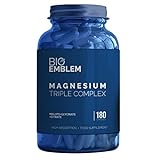 BioEmblem Magnesio Complejo de triple | 300 mg Citrato de Magnesio + glicinato de magnesio...