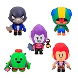 Brawl Stars Figura de Acción Pack de 5 en Caja. Figuras del Juego multijugador de...