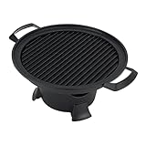 Parrilla Portátil para Barbacoa de Mesa, Parrilla Teppanyaki de Aluminio con Bandeja para...