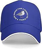 LOUJIN Gorra de béisbol para hombre con texto en inglés 'Happier Than A Gaviota' con un...