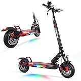 Patinete Eléctrico Todoterreno, Patin Electrico Plegable, Rueda Grande de 10 Pulgadas,...