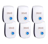 Repelente Ultrasónico de Plagas, 6 Pack Repelente Ultrasónico Mosquitos Electrónico...