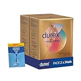 Durex Preservativos Real Feel - Condones Sensitivos Sin LÃ¡tex - Duplo Pack 48 unidades