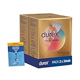 Durex Preservativos Real Feel - Condones Sensitivos Sin Látex - Duplo Pack 48 unidades