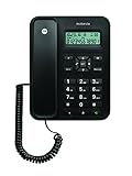 Motorola CT202C - Teléfono Fijo Analógico (Manos Libres, Capacidad de 30 Contactos),...