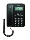 Motorola CT202C - Teléfono Fijo Analógico (Manos Libres, Capacidad de 30 Contactos),...