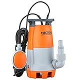 Bomba sumergible de aguas residuales FUXTEC FX-TP1750 750 watts, máx. 12000 l/h, altura...