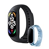 Xiaomi Smart Band 7+Correa Khaki Blue-Pulsera de actividad con pantalla AMOLED de...