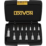 LEXIVON Juego de llaves de vaso Torx acero de aleación S2 de primera calidad | Juego de...
