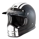 ORIGINE Casco Motocross Vintage en Fibra de Vidrio Casco de Motocross Enduro de Estilo...