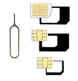 Nano SIM y micro adaptador de tarjetas SIM Juego para smartphone, teléfono móvil y...