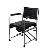 Silla con Inodoro Estilo Plegable Silla con Inodoro para Ancianos Taburete para Sentarse...