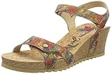 Panama Jack Julia Cork, Sandalia con Pulsera Mujer, Rojo (Rojo B1), 40 EU