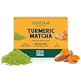 VAHDAM, mezcla de cúrcuma + elixir de superalimento de Matcha - 10 porciones | Té de...