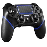 YUES Mando Inalámbrico funciona con PS4, Controller Y102,Azul