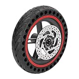 Demeras Neumático Trasero para Patinete Eléctrico, Cubo de Rueda Trasera para Patinete...