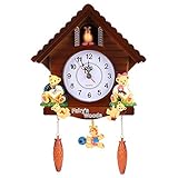 Marvellous Reloj de Cuco, Reloj de Pared con Forma de Cuco, Altura 16,54 Pulgadas, Reloj...