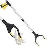 Demason Pinza de Basuras(82cm), Pinza Extensible Larga de Aluminio, Brazo Plegable para...