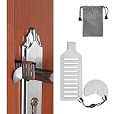 REFORUNG Cerradura de Puerta Portátil Cerradura de Viaje de Acero inoxidable Cerradura de...
