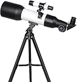 Tonpop Refractores Telescopio de 360 mm de Apertura de 60 mm para Principiantes Telescopio...