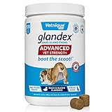 Glandex Advanced Strength Anal Gland Soft Chews con Mega Fibra para Perros, Enzimas...