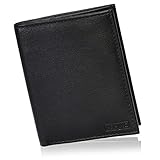 HEMING Cartera para Hombre Negra, Cartera Tarjetero Hombre, Billetera Hombre Pequeña,...