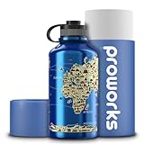 Proworks Botella 2 litros | Botellas de Acero Inoxidable Aisladas al VacÃ­o para 24 Horas...