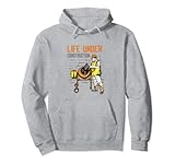Embracing Life Under Construction Inspirational Motivation Sudadera con Capucha