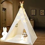 Tipi Infantil Tienda para niños con Luces de Hadas, Tienda de campaña para niños y...