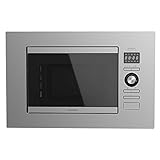 Cecotec Microondas encastrable Digital GrandHeat 2090 Built-In Steel. 800W Potencia,...