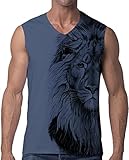 ALAIYO Mens 3D Print T-Shirt Mens Cartoon Anime Digital Print Sportshirt Mens Breathable...