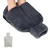 Calienta Pies Bolsa Agua Caliente, 2L Bolsa de Agua Caliente Microondas Calentador de Pies...