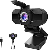 Webcam 1080P Full HD con MicrÃ³fono Y Cubierta de Privacidad, GUORUI 1080P Webcame USB Web...