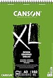 Canson XL Dessin Ligero, Álbum Espiral Microperforado, A3, 50 Hojas, 160 g