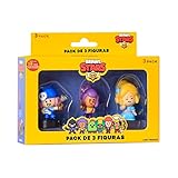 Bizak Brawl Stars Pack de 3 Figuras en Caja - Piper, Figuras del Juego multijugador de...