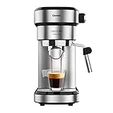 Cecotec Cafetera Express Cafelizzia 790 Steel para espressos y cappuccinos, Brazo...