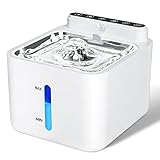 Fuente para Gatos con Sensor de Movimiento, PLOOHT 3,2L Fuente Gatos a Pilas Sin Cable,...