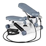 Relaxdays Stepper 2 en 1, con Pantalla y Agarraderas, Pedaleador para Casa, Resistencia...