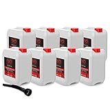 8 x 5 litros Bioetanol Premium con Embudo para chimeneas