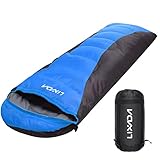 LIXADA Saco de Dormir para Adultos 4 Estaciones Acampar Cálido Saco de Dormir Impermeable...