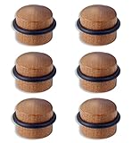 PACK 6 Topes para Puertas de Madera Suelo Adhesivo – Adhesivo Extrafuerte- Madera...